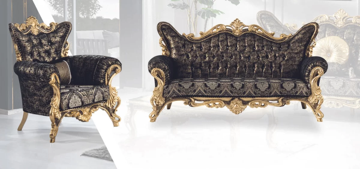 Agah Luxury Classic Sofa Set Avantgarde 11