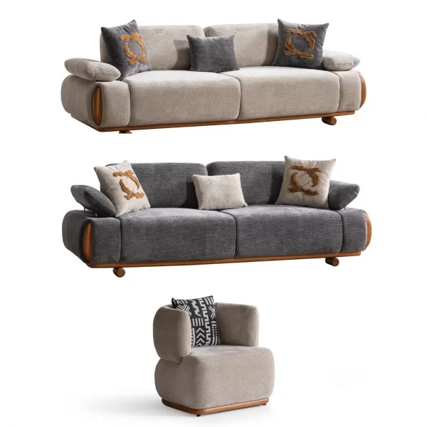 Alesa Sofa Set SofaTurkey Wooden Leg Modern Sofa Set