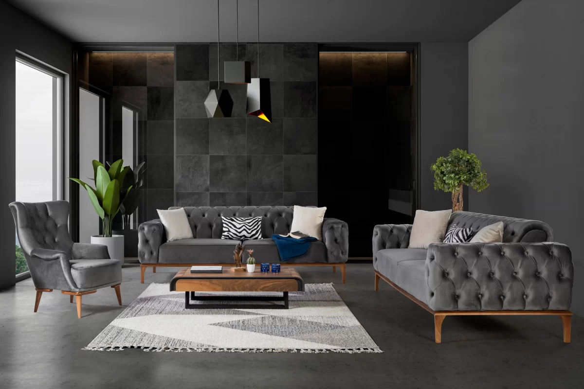 Bersha Sofa Set Turkish Living Room Furniture