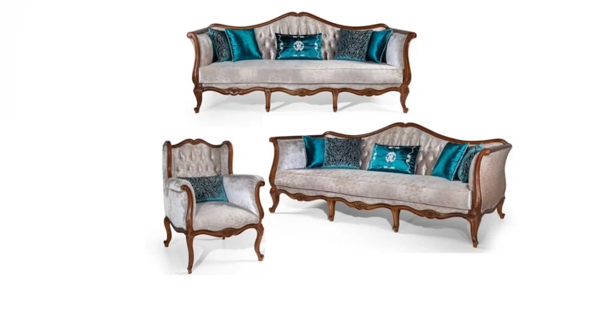 Bursa Luxury Classic Sofa Set Avantgarde 3 3 1