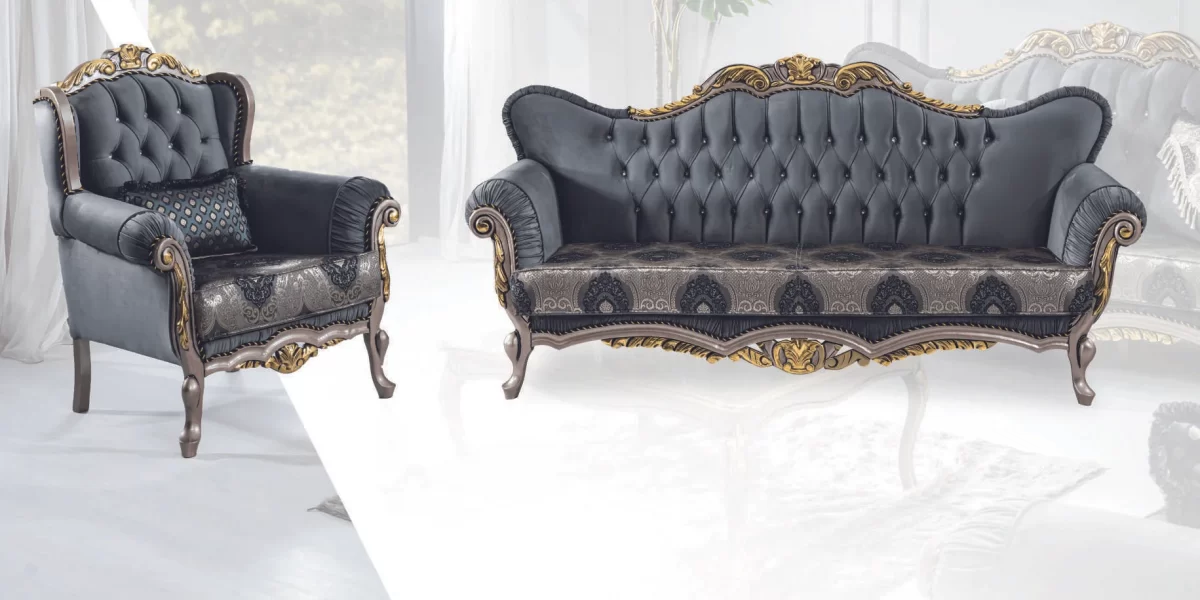 Efsun Luxury Classic Sofa Set Avantgarde 9
