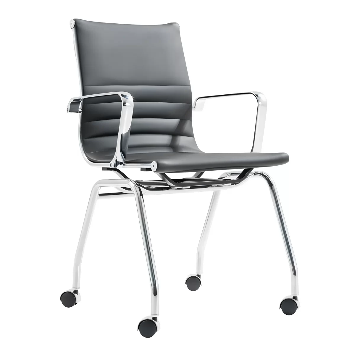 Eva Office Meeting Chair with Wheels scaled
