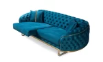 Fiona Sofa Set Tufted Quilted Sofa Style 4