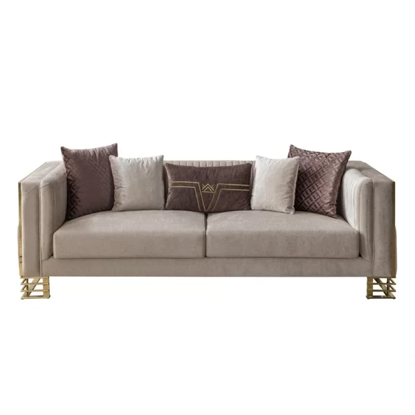 Gold Sofa 3 Seaters