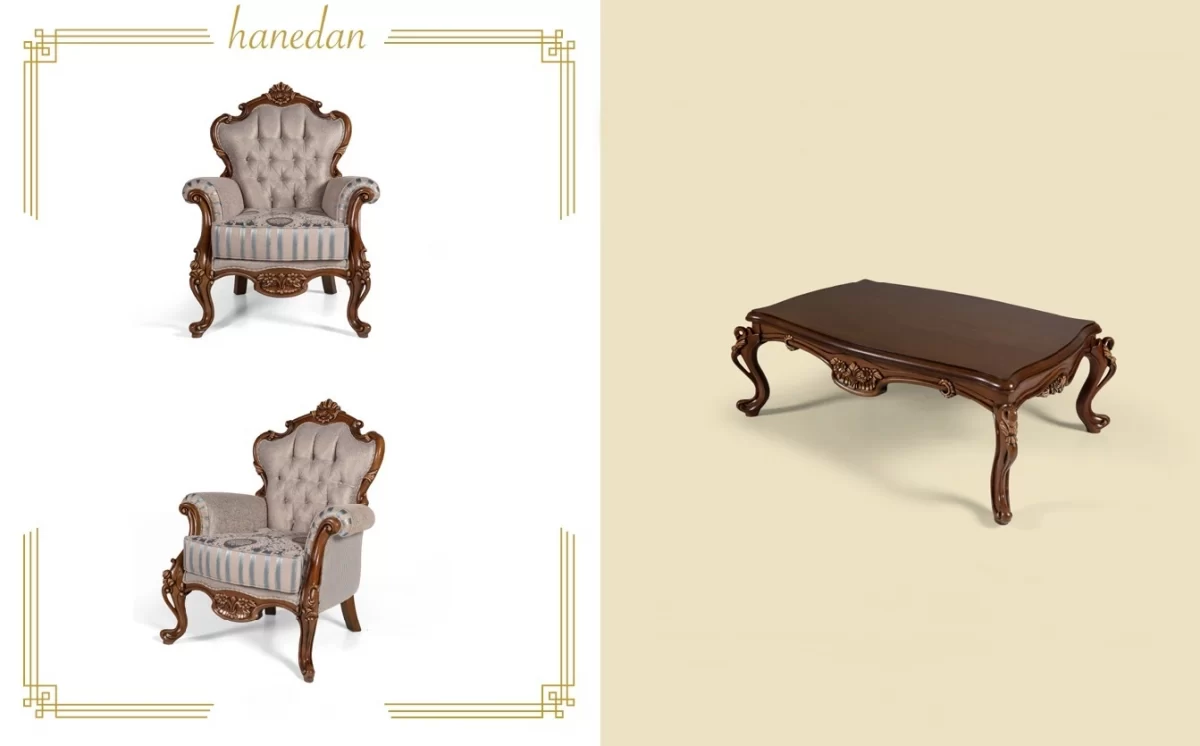 Hanedan Luxury Classic Sofa Set Avantgarde 3 3 1 3