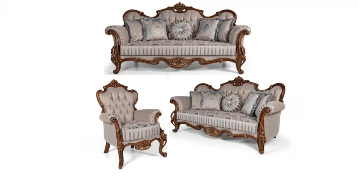 Hanedan Luxury Classic Sofa Set Avantgarde 3 3 1 4