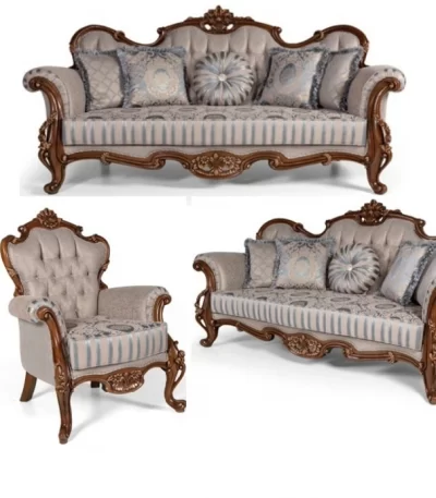 Hanedan Luxury Classic Sofa Set Avantgarde 3 3 1 4