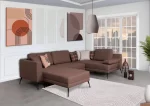 Lesa Corner Sofa With Ottoman 15