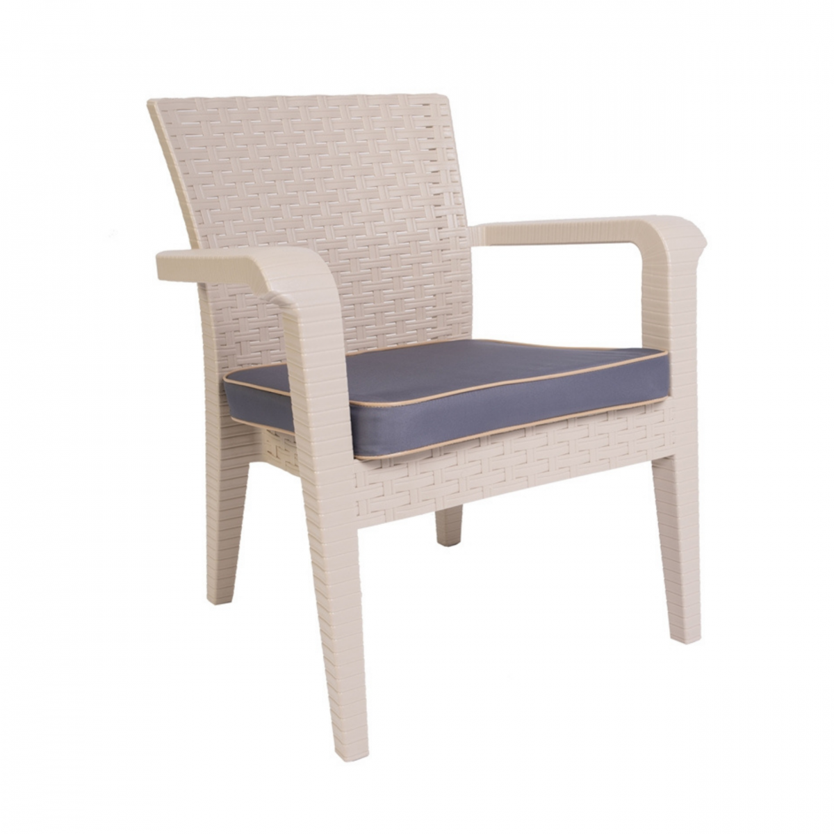 Lingus Armchair Cream Outdoor Balcony Garden Restaurant Cafe