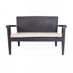 Lingus Lounge Sofa 2 Seater Anthracite Outdoor Balcony Garden Restaurant Cafe