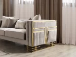 Lotus Gold Sofa Set 331 SofaTurkey 3