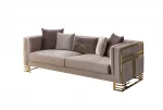 Lotus Gold Sofa Set 331 SofaTurkey 8