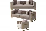 Lotus Gold Sofa Set 331 SofaTurkey11