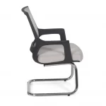 Mica Ch Office Waiting Chair Chromage Legs