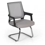 Mica Ch Office Waiting Chair Chromage Legs 2