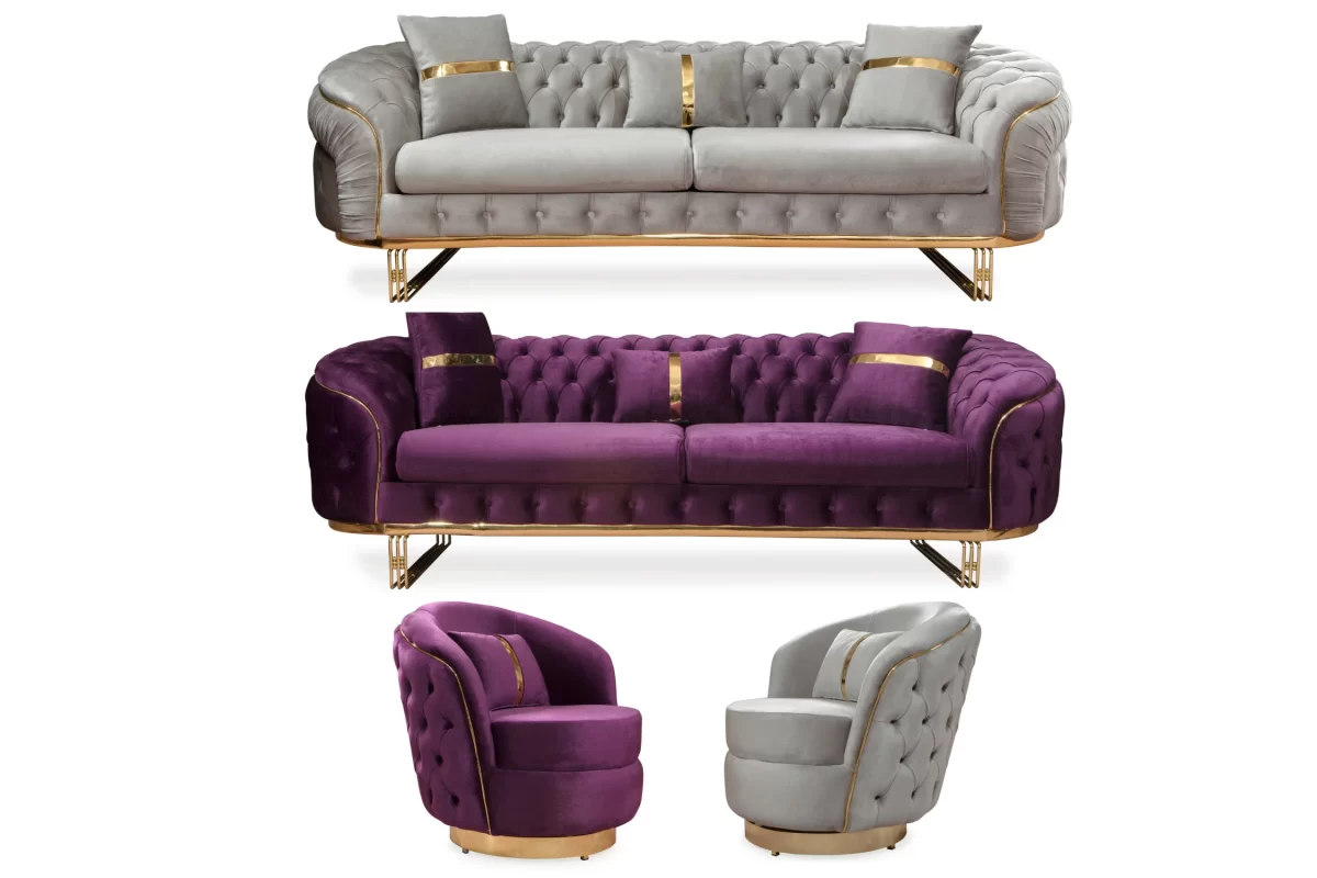 Mileny Sofa Set 3 3 1 1 Luxury Design 15