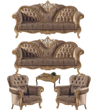 Pasha Luxury Classic Sofa Set Avantgarde