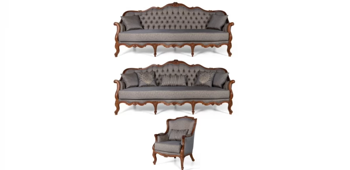 Picasso Luxury Classic Sofa Set Avant Garde 3 3 1 SofaTurkey 4