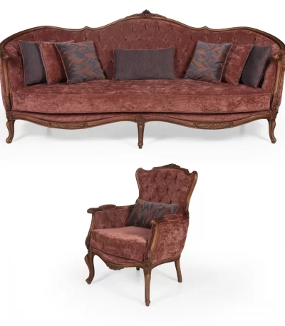 Rosa Luxury Classic Sofa Set Avantgarde 3 1 Sofa Turkey 14