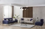 Sapphira Sofa Set Metal Leg Turkish Sofa