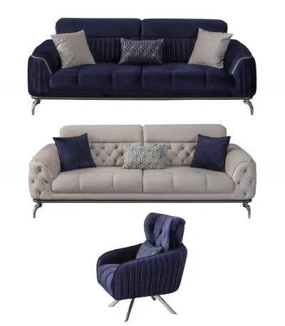 Sapphira Sofa Set Metal Leg Turkish Sofa 2