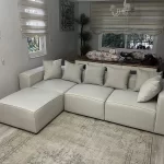 Soft Modular Sofa 3 Modules and ottoman Reference 11