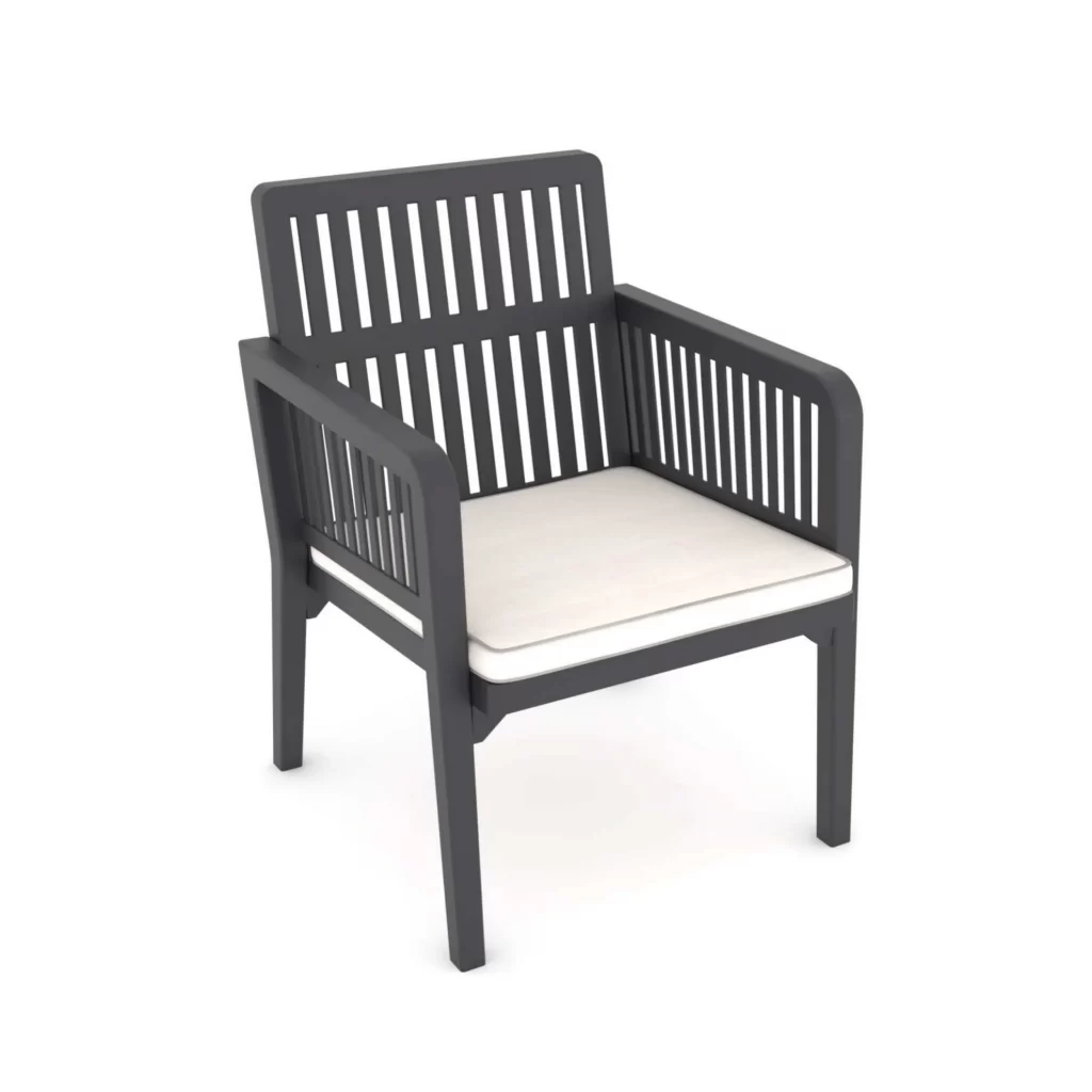 Tolia Armchair Anthracite Outdoor garden balcony cafe restaurant