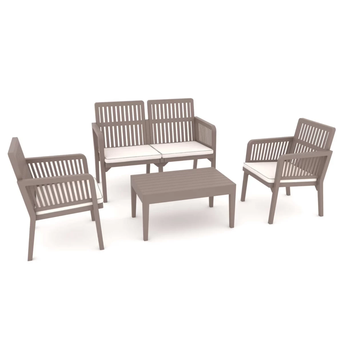 Tolia Lounge Set cappuccino 2 Seater Outdoor garden balcony cafe restaurant