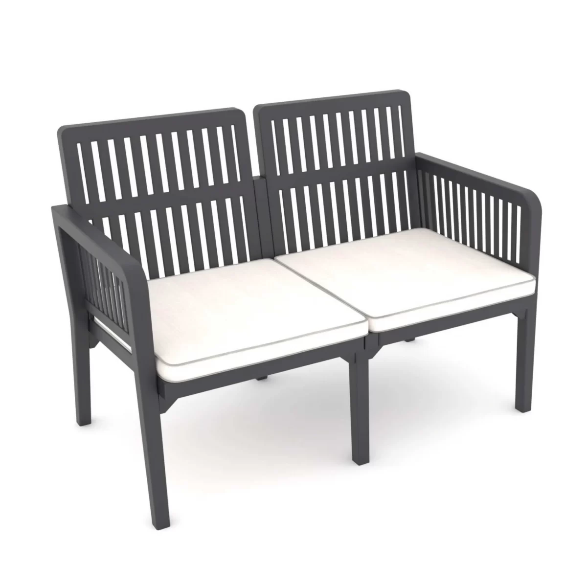 Tolia Lounge Sofa Anthracite 2 Seater Outdoor garden balcony cafe restaurant 2