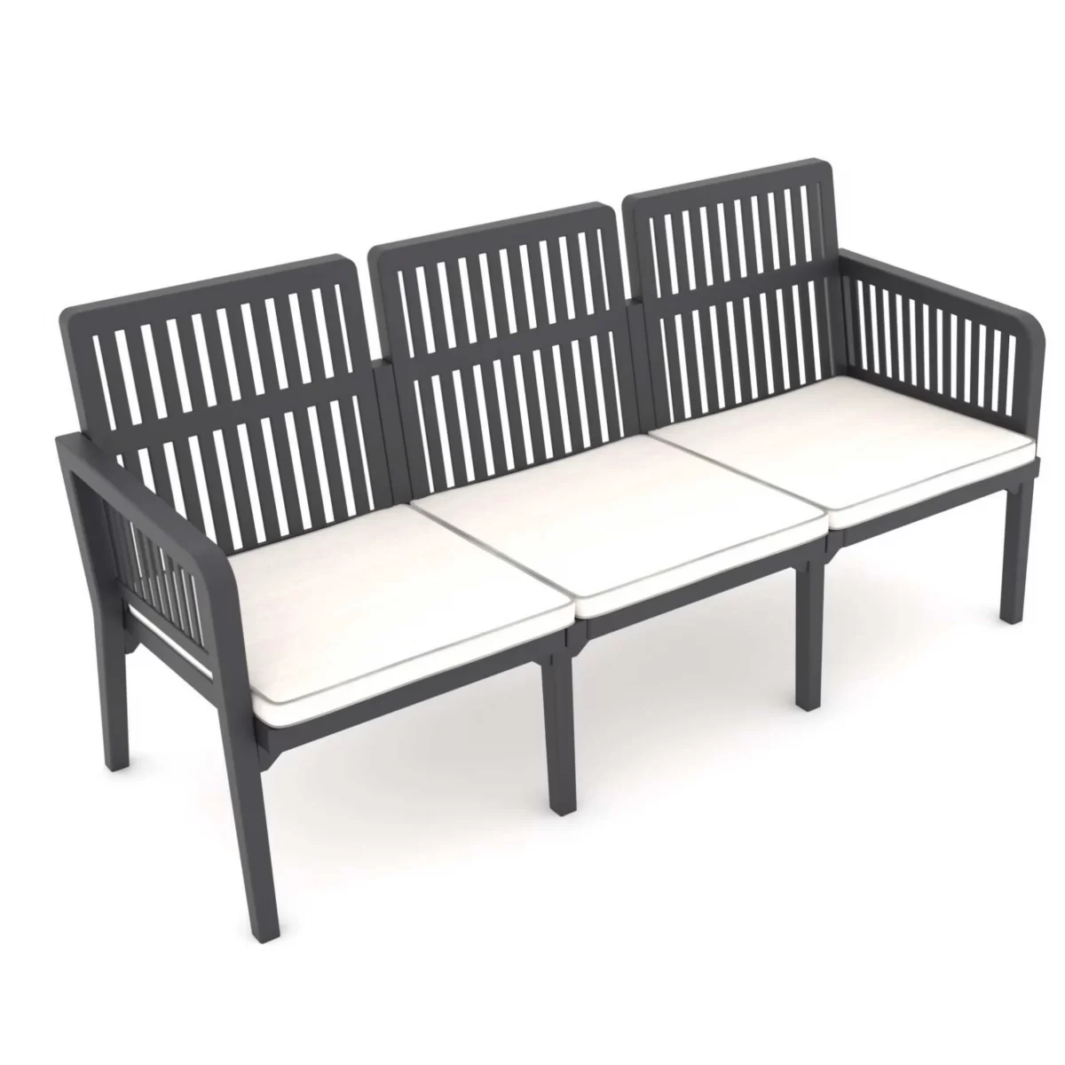 Tolia Lounge Sofa Anthracite 3 Seater Outdoor garden balcony cafe restaurant