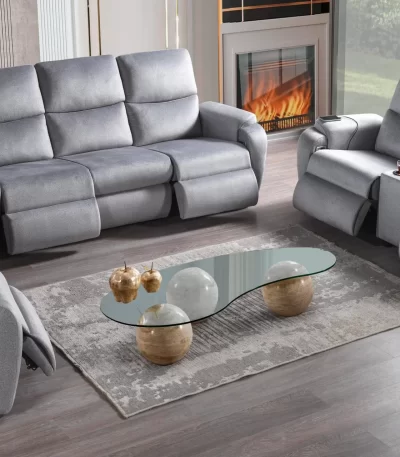 venus triple reclining sofa set