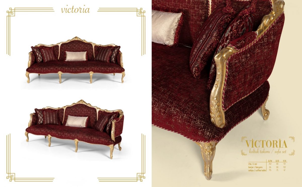 Victoria Luxury Classic Sofa Set Avantgarde 3 3 1 1