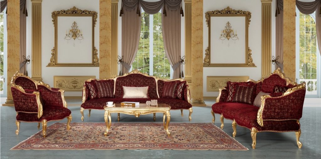 Victoria Luxury Classic Sofa Set Avantgarde 3 3 1 3