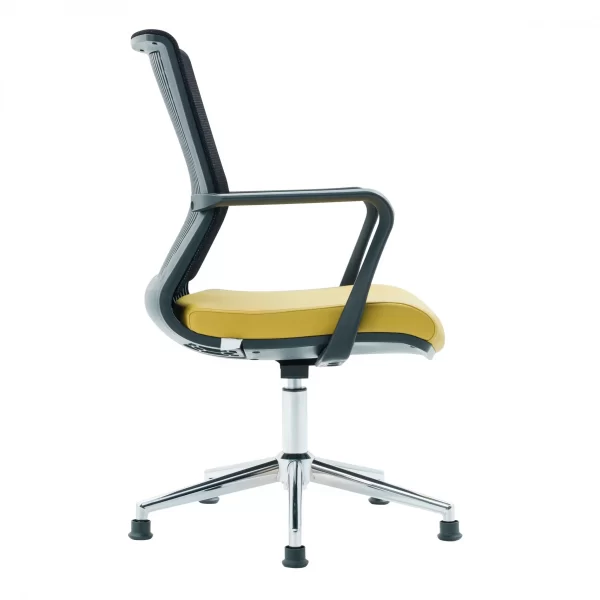 Visha Ch Office Guest Chair Chrome Legs scaled