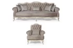 Vitis Luxury Classic Sofa Set 3 1 Avant Garde SofaTurkey