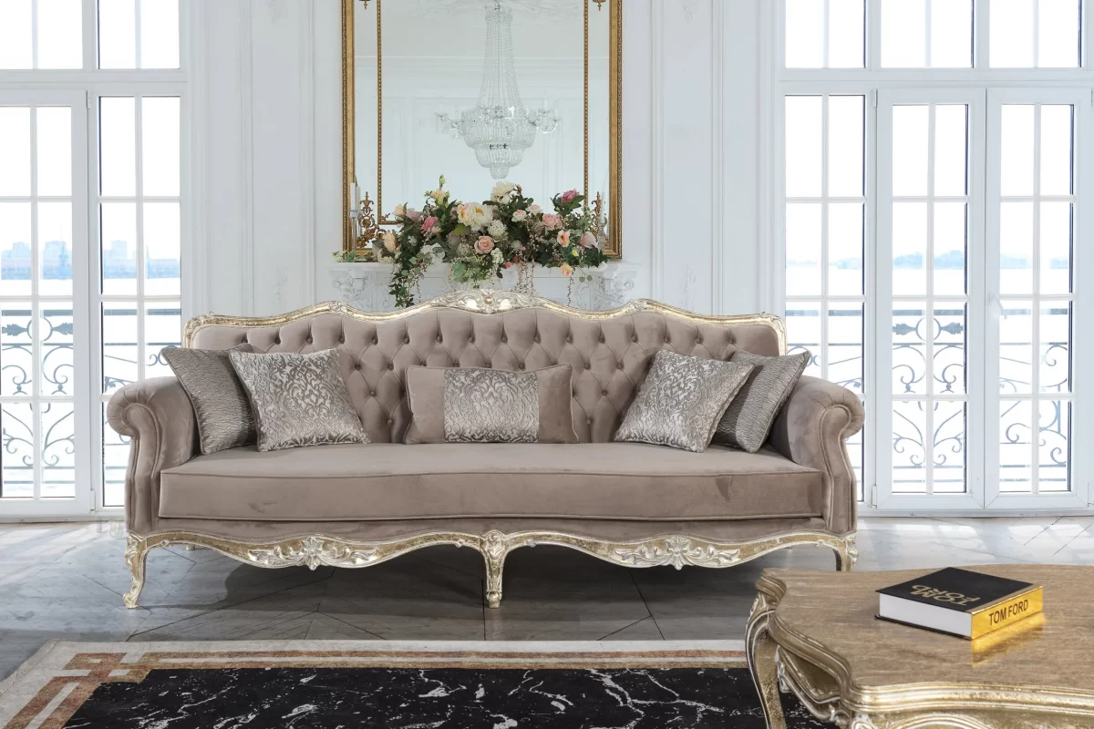 Vitis Luxury Classic Sofa Set 3 1 Avant Garde SofaTurkey 3