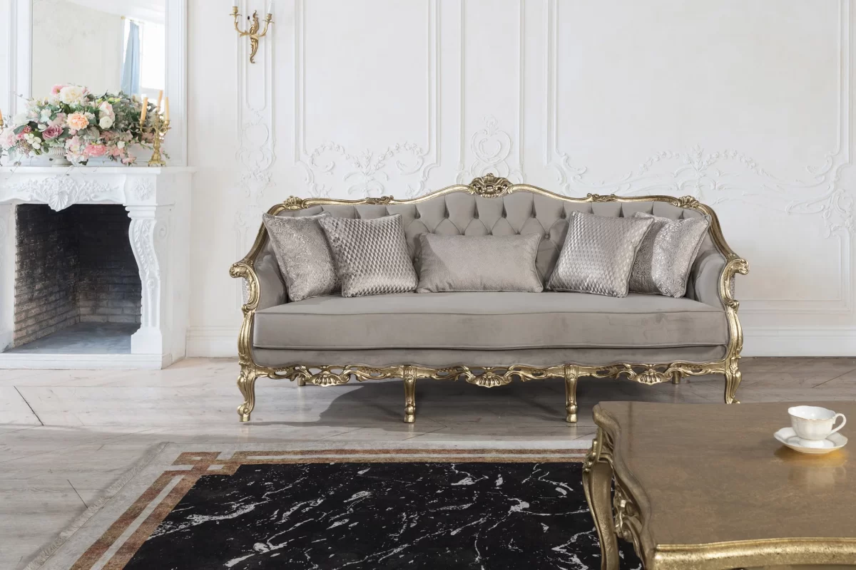 Vitis Luxury Classic Sofa Set 3 1 Avant Garde SofaTurkey 4