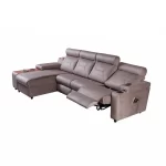 Zero reclining sofa corner set electric sofa cupholder