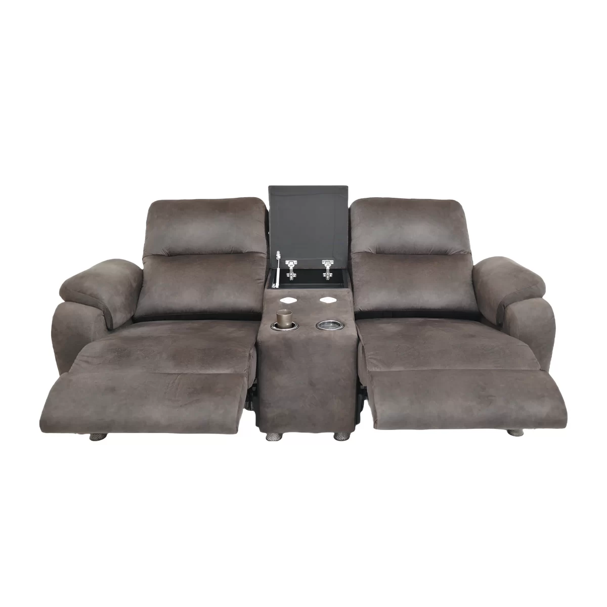 alis double reclining sofa electric recliner usb port cupholder