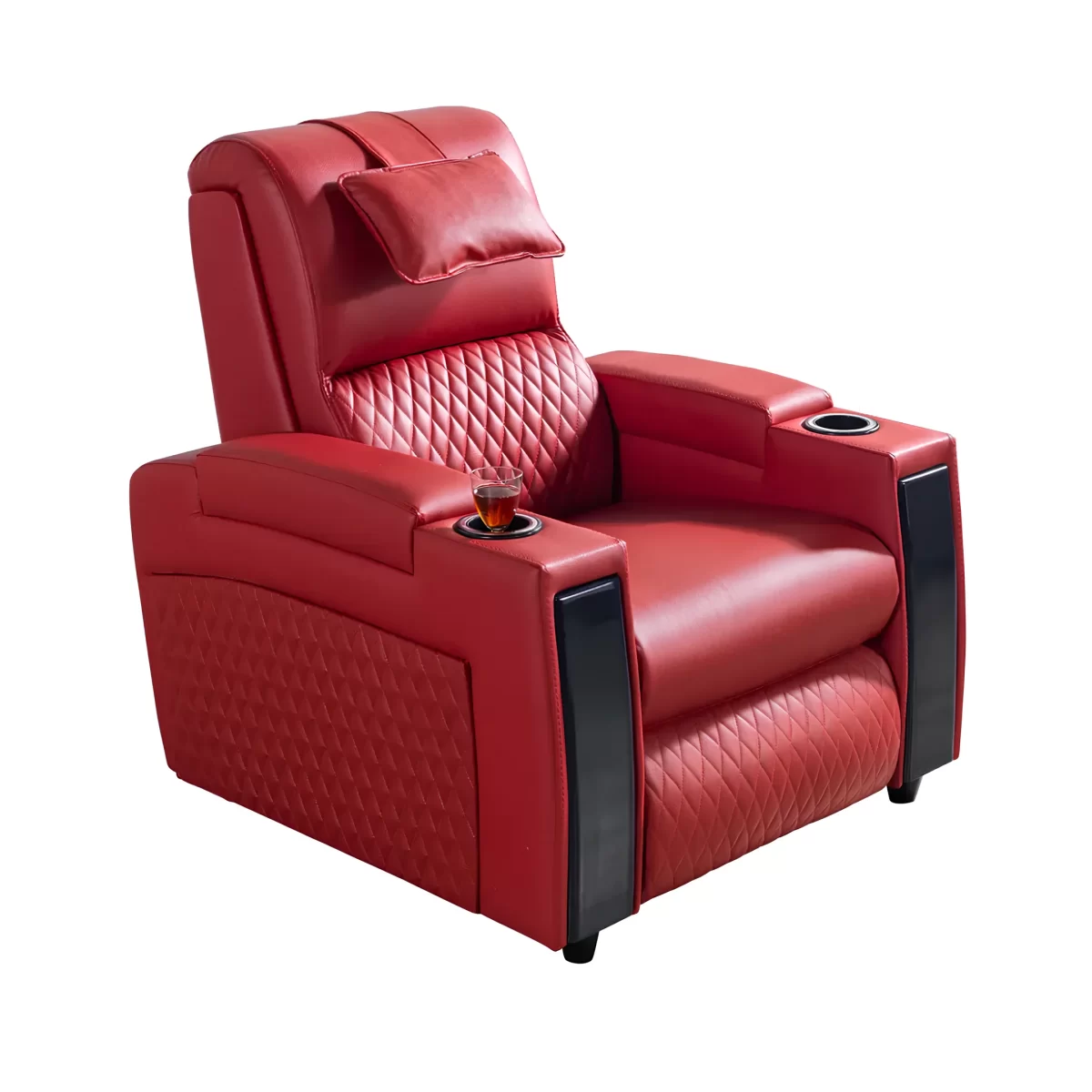 anika reclining sofa electric chair usb cupholder for home cinema 5