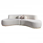 arrow modular sofa 2 modules teddy fabric3