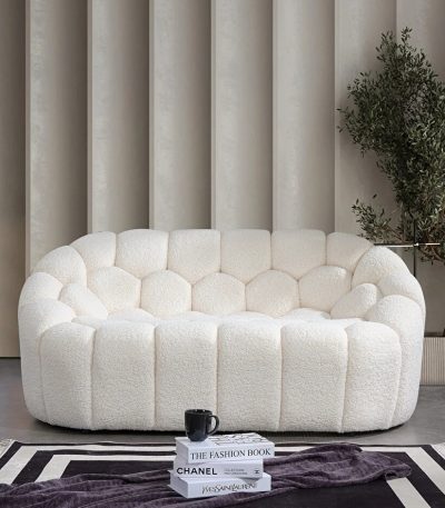 balloon teddy sofa 2 seaters white color sofaturkey 4