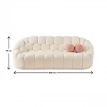 balloon teddy sofa 4 seaters white color sofaturkey