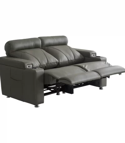 kayya double reclining sofa usb port cup holder automatic electric recliner chair