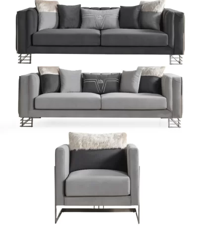 lotus sofa set luxury modern 2 triple 1 single set sofaturkey 2021