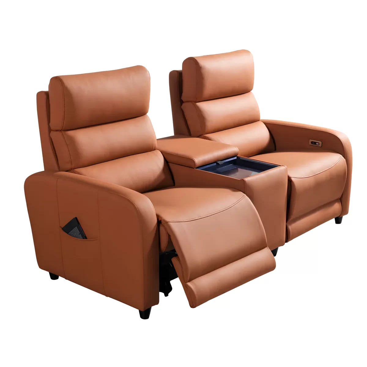 mari double reclining sofa electric recliner seat for home theater
