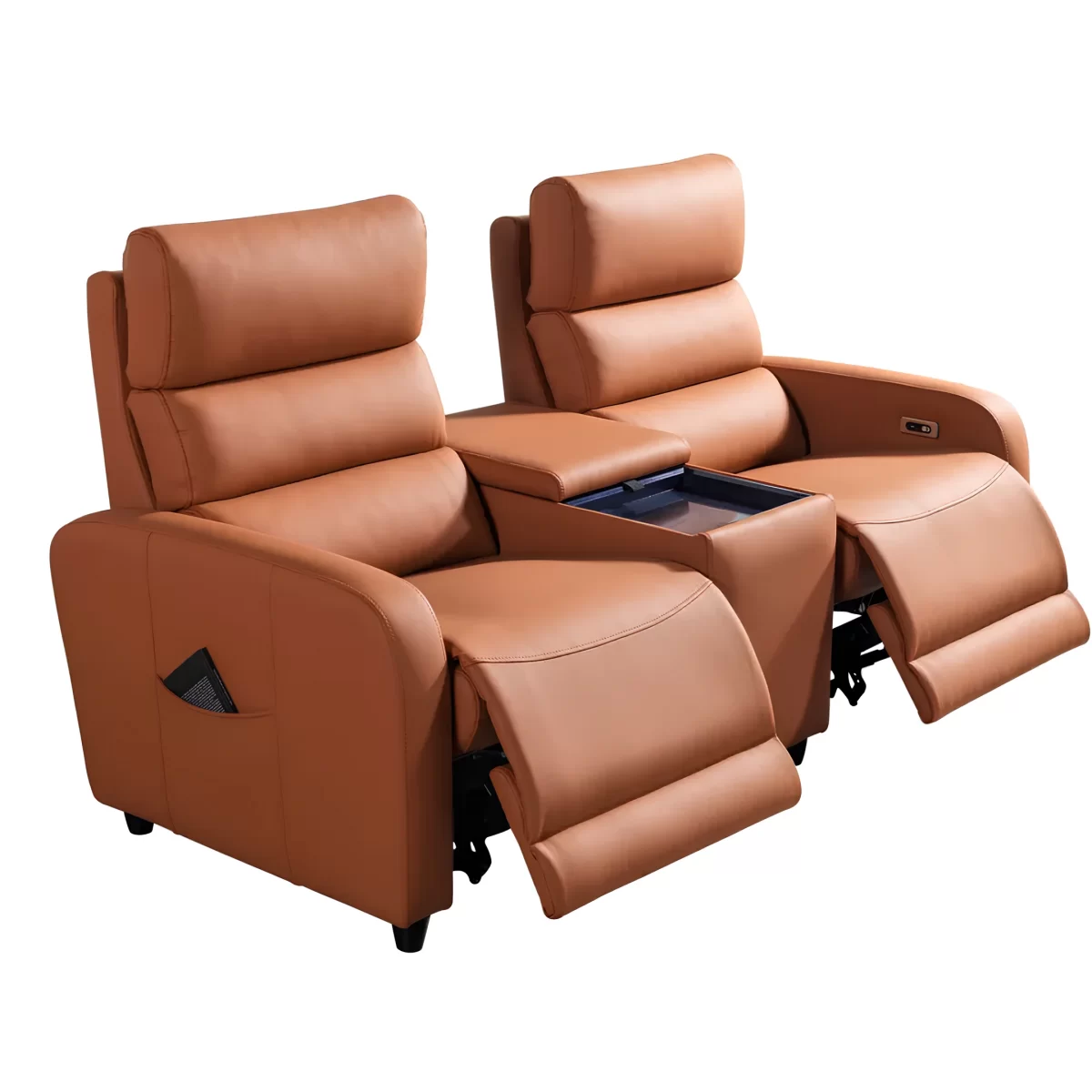 mari double reclining sofa electric recliner seat for home theater2