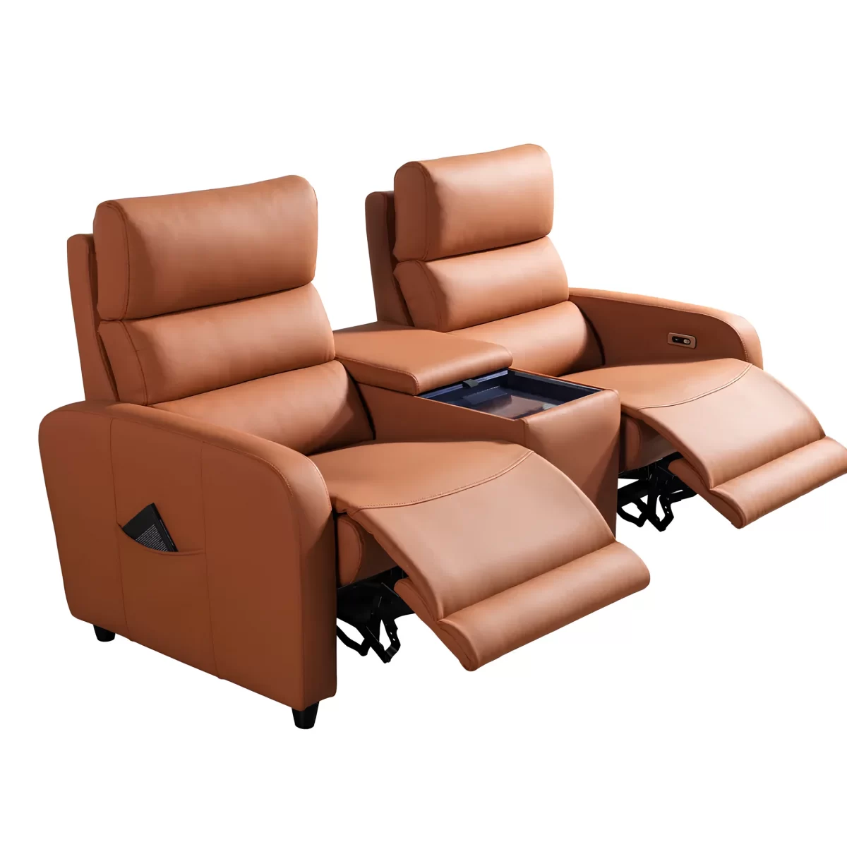 mari double reclining sofa electric recliner seat for home theater3