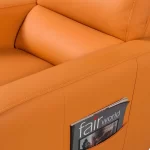 mari reclining sofa orange electric seat 2