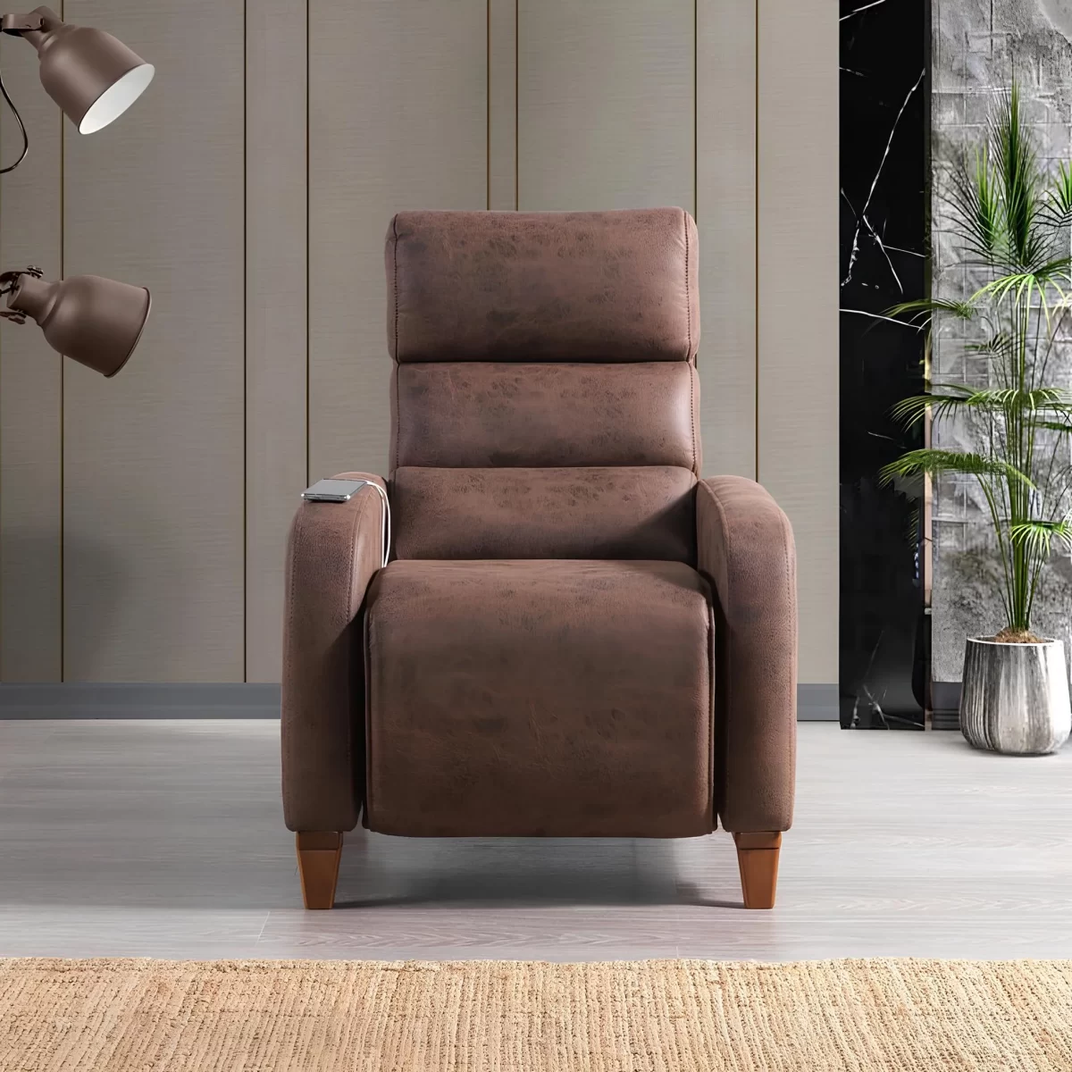 mari reclining sofa wooden armrest electric seat 2